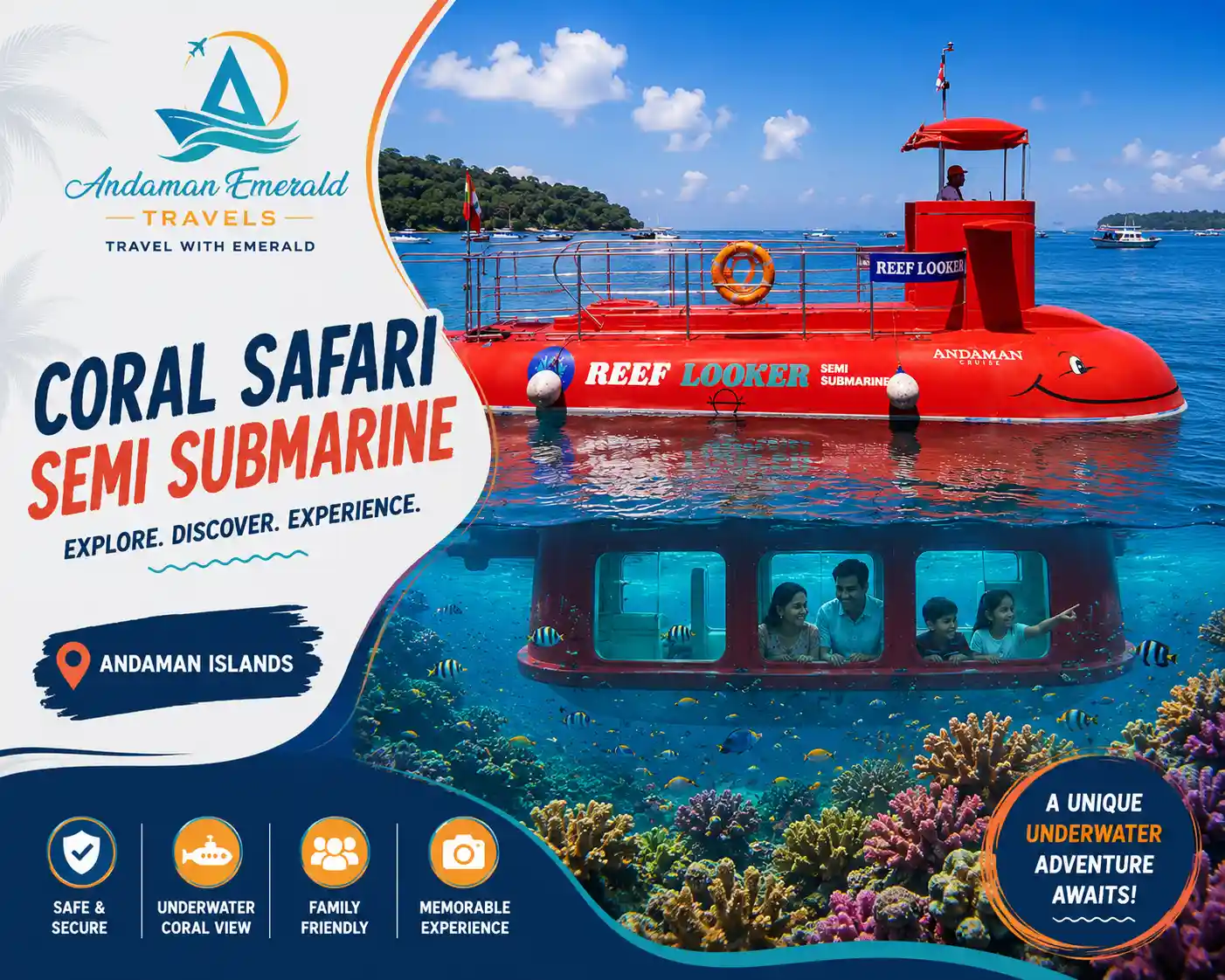 Coral Safari Semi Submarine Activity in Andaman