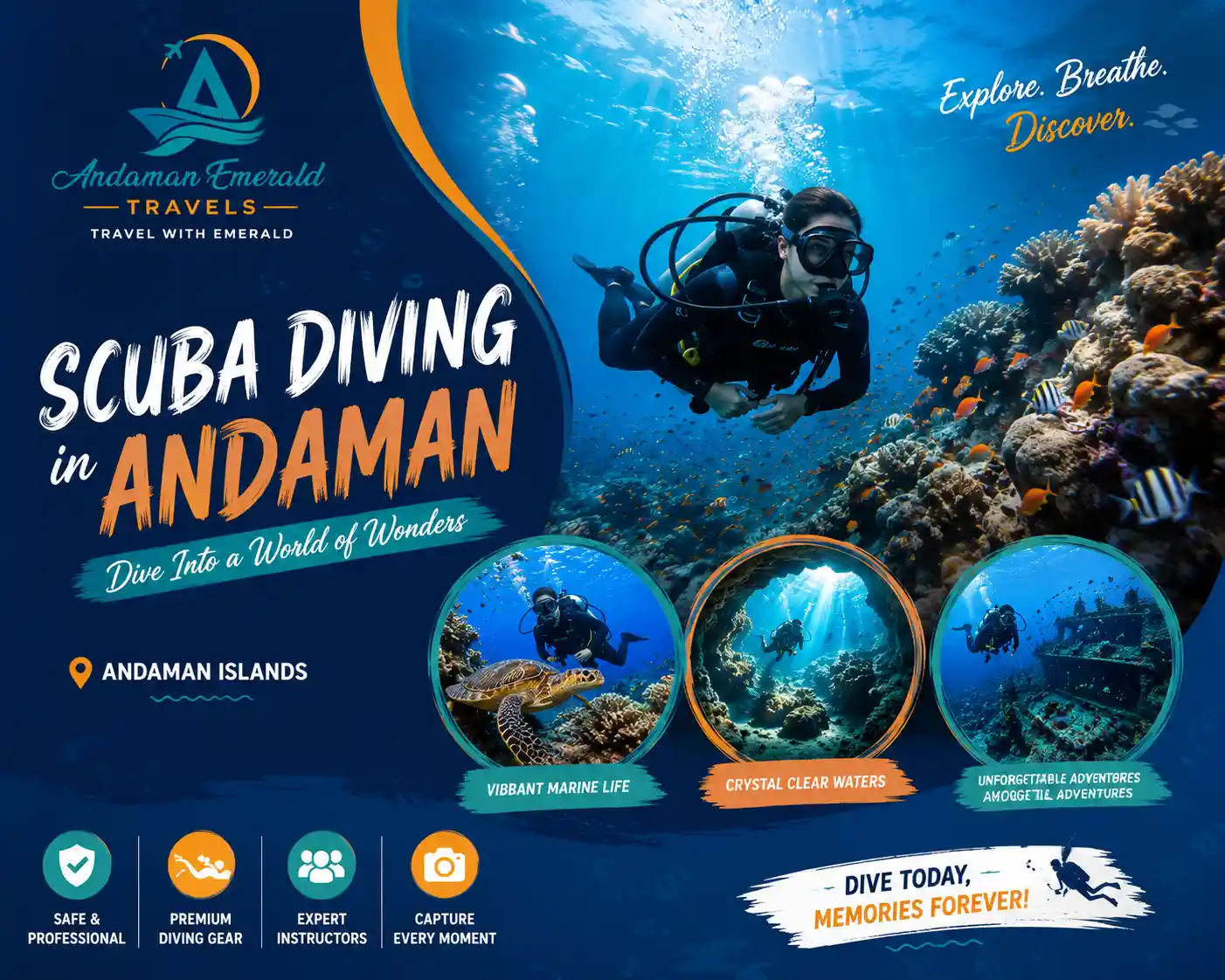 Scuba Diving Activity in Andaman
