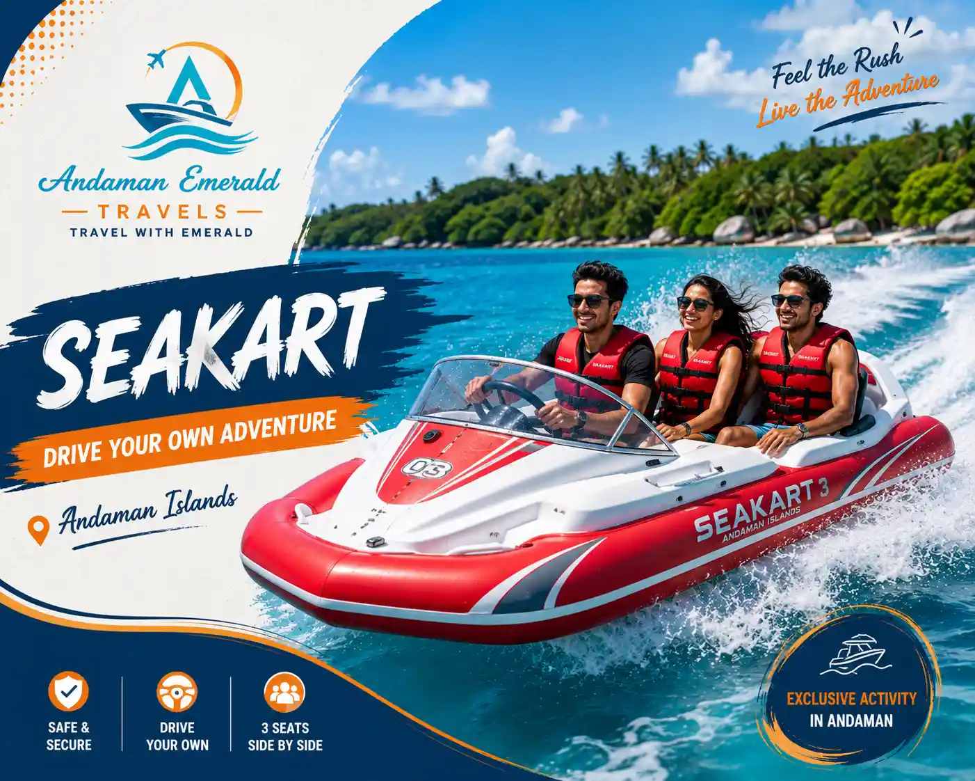 Seakart Ride Activity in Andaman